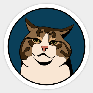 Disappointed Cat - Funny Animal Design Sticker